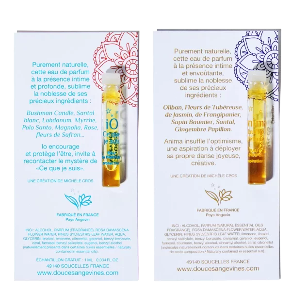 Eau de Parfum IO Ce que je suis (1 ml) +  Eau de Parfum Anima Souffle d´etoile (1 ml)